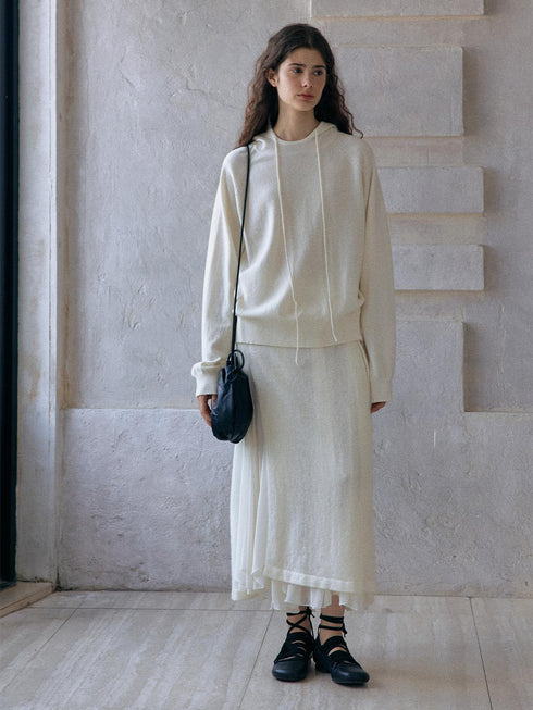 Aelra Mohair Wool Wrap Skirt